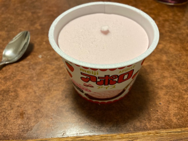 アポロチョコ味の